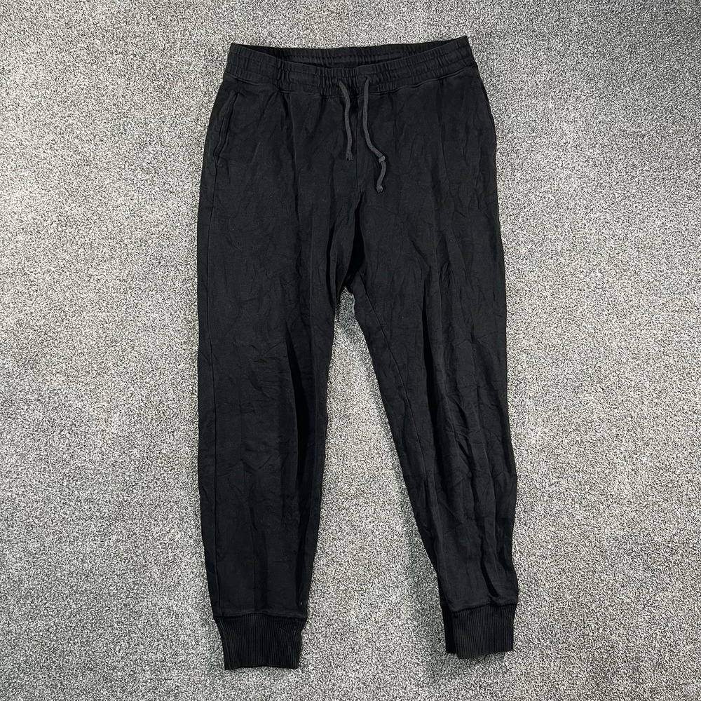 Hollister Women’s High Rise Black Jogger Pants Size Medium Drawstring